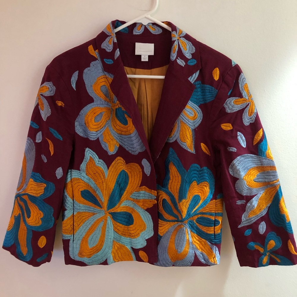 Floral Embroidered Women's Jacket